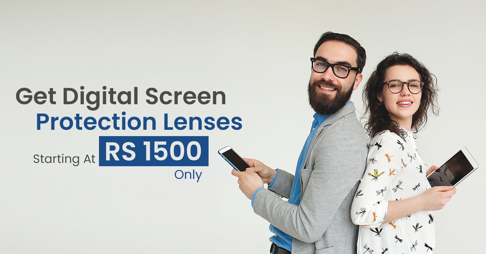 Get Blue Cut Digital Screen Protection Lenses - Eyeglasses.pk